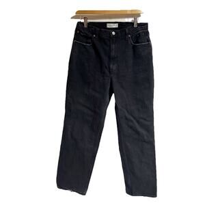 Abercrombie & Fitch Women The Ankle Straight Ultra High Rise Jeans 30/10 Black